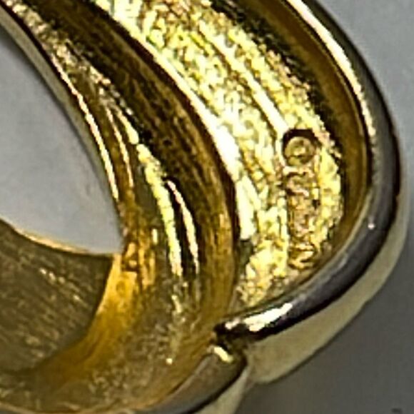 Vintage Napier dangle drop pierced earrings. - Picture 6 of 6